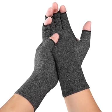 COYUN 1 Paires Gants De Compression Hommes Femmes,Gants Arthrose Sans Doigts Pour La Frappe Et Le Travail Quotidien,Pour Arthrite, Tendinite,Soulagement De La Douleur Rsi,Syndrome Du Canal Carpien (M)