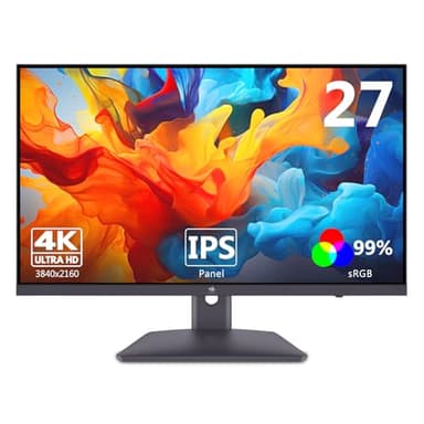 Z-Edge Écran PC 27'' IPS 4K UHD (3840x2160), FreeSync, Moniteur Bureau 16:9, 75 Hz, 5 ms, 2*HDMI2.0 & 2*DP1.4, Inclinaison Réglable, Couleurs Ultra Réalistes & Cadre Ultra Slim, VESA (DP Câble Inclus)