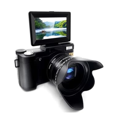Ade Appareil Photo numérique 4K, 48 MP Appareils Photo Compact avec écran 3.0" Rabattable, Grand Angle, Zoom Optique 5X et Zoom numérique 8X, 32GB TF Carte