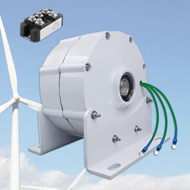 Glowdora Générateur À Aimant Permanent À Basse Vitesse 12000w, Générateur À Aimant Permanent Triphasé sans Engrenage 12v/24v/48v, Alternateur, Générateur D'Éolienne Hydraulique.,220V