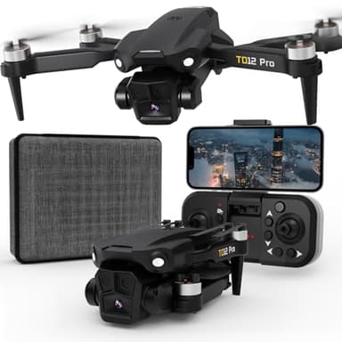 Toladrone Drone pour Débutants, Drone avec Caméra 4K Mini Drones Pliables avec Positionnement Optique, Mode sans Tête, Drones à Moteur sans Balais pour Adultes, TD12PRO