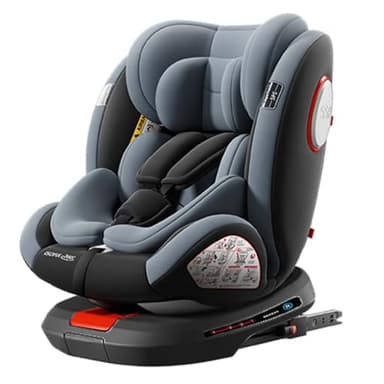 Siège auto à rotation libre, appui-tête réglable, pour tout-petits et nourrissons, Gris