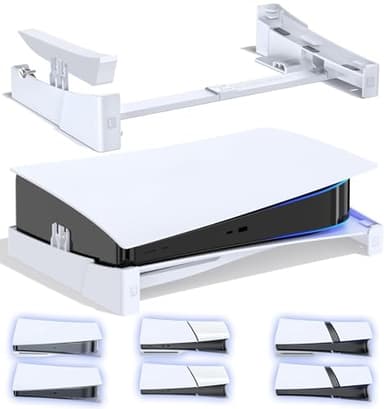 OIVO PS5 Support Horizontal, Support pour PS5 Compatible avec PlayStation 5/Slim/Pro Console Disc & Digital Editions avec Fixation à Vis, Support de Socle d’Accessoires P5 Stable pour Console PS-5