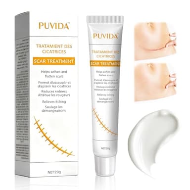 20g Cicatrice Crème Réparatrice Pour La Peau, Crème De Soin La Peau, Formule De Silicone à Absorption Rapide, Améliore l'apparence Peaus,Convient Pour Visage et Le Corps