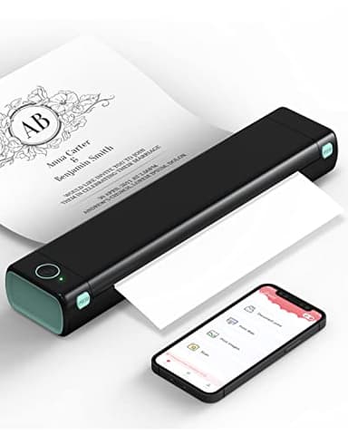 Phomemo M08F Imprimante Portable, Imprimante Compacte Thermique sans Encre, Compatible avec Les Bluetooth avec Smartphone, USB avec Tablette/Mac