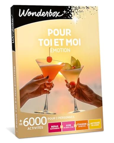 Wonderbox - pour Toi Et Moi Emotion - Coffret Cadeau - Idée Cadeau Multi Activités