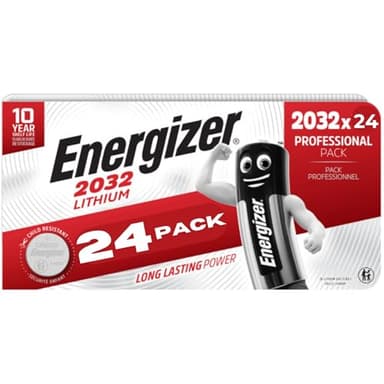 Energizer MAX - Lot de 24 piles bouton au lithium CR2032, sans mercure ajouté et puissance pour petits appareils tels que les appareils médicaux, les balances et les articles portables