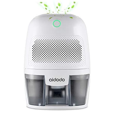 Déshumidificateur Electrique Aidodo 600ml d'air Deshumidificateurs Absorbeurs d Humidite Réservoir d'eau Mini Portable Dehumidifier pour la Maison, Salle de Bains, Chambre, Bureau, Placard, Cuisine