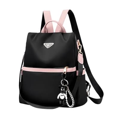 Aucuu Sac à Dos Femme Antivol, Mini Sac a Main Femme, Petit Sacs Bandoulière, DéContracté Sac de Voyage en Nylon, LéGer Sac Dos de Ville pour Voyages, Travail, Shopping, Loisirs