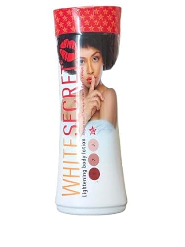 White Secret Lait de Beauté Éclaircissant, Soin Anti-taches, Lotion Corporelle, 300ml, Avec Vitamine E et AHA, Pour Tous Types de Peaux
