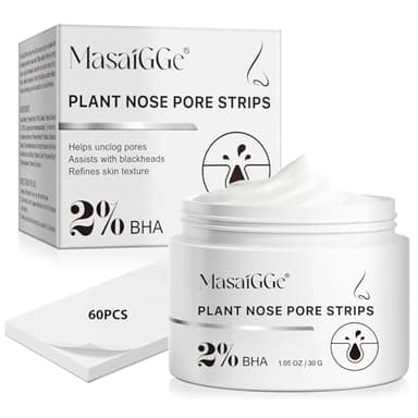 Masque Point Noir Visage, Patch Point Noir Nez, Masque Nettoyant pour Points Noirs, Patchs pour le Nez, avec Acide Salicylique, Argile Blanche d'Amazonie, Aloès,Nettoyage et purification des pores,30G