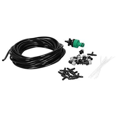 lyrlody Kit de Brumisation d'irrigation Jardin, 10 m Brumisateur Exterieur Système de Brumisation Refroidissement Système D'arrosage pour Terrasse Bricolage Serre Jardin