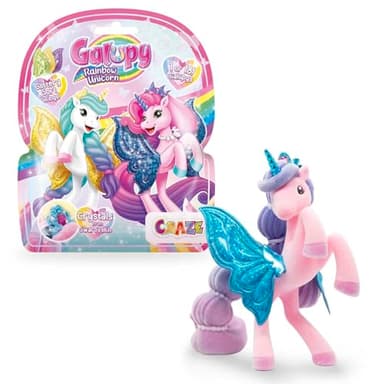 GALUPY Rainbow Unicorn - Figurine Licorne à Collectionner, Jouet Licorne avec Cristal Swaroski et Ailes Scintillantes - Idée Cadeau Licorne Fille & Garcons