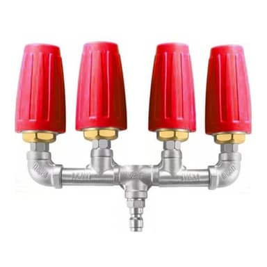 Pulvérisateur de jardin rotatif à 4 voies facile à installer 4000 psi, parfait pour la maison et le jardin et les tâches de nettoyage professionnelles. Arroseur rotatif