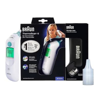 Braun ThermoScan 6, IRT6515 – Thermomètre auriculaire numérique pour adultes, bébés, tout-petits et enfants – Rapide, doux et précis avec des résultats à code couleur