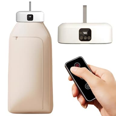 Petit séchoir à linge portable, électrique, pompe à chaleur, avec télécommande, minuterie 1 à 8 h, arrêt automatique, pliable, mini sèche-linge pour appartement, voyage, camping, hôtel