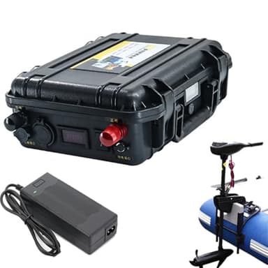HJGHY Batterie au Lithium de Propulsion Marine 12V 100Ah 120Ah 150Ah 60Ah 80Ah Batterie de propulseur extérieur pour Moteur de Bateau électrique Batterie d'hélice de Bateau de pêche,12v 100ah