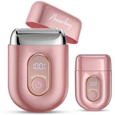 Rasoir électrique féminin, [2025 new] Rasoir intime 3D à trois lames pour femme, Epilateur Visage, Tondeuse Femme Intime, rasoir électrique sec et humide pour femme, pour maillot, aisselles, jambes