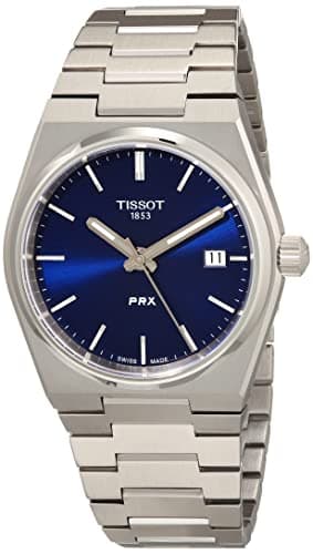 TISSOT Montre PRX 35mm Quartz Cadran Bleu T1372101104100