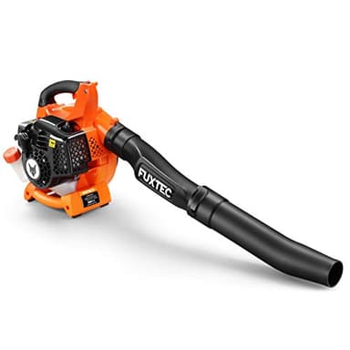 Souffleur De Feuilles Thermique 2en1 FUXTEC FX-LB126-71 m/s - Extensible En Option à Aspirateur Et Broyeur De Feuilles - Parfait Pour Le Jardin, L'entrée De La Maison