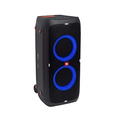 JBL PartyBox 310 – Enceinte Bluetooth portable de soirée au son puissant avec effets lumineux éblouissants – Prise USB & entrée jack pour guitare ou micro – Autonomie 18hrs – Noir