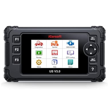 iCarsoft US V3.0 - Outil Diagnostic Automobile Professionnel Compatible Véhicules Marques Américaines/Lecture Défauts/Vidanges/FAP/Injecteurs et Plus de 15 Fonctions