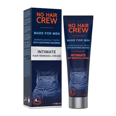 NO HAIR CREW Crème dépilatoire intime, extra douce pour les zones sensibles. Pour hommes, 100 ml