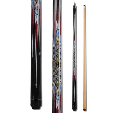 Teekerwang 58 Inch13mm 19oz/20oz Maple Billiard Stick Pool Cue Set, Canadian Maple Professional Billiard Pool Cue Stick Set, Billiard Cue Stick (Model B (20))