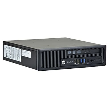 HP Ordinateur de bureau Mini PC EliteDesk 800 G1 USDT Intel Quad Core i5 256 Go SSD Disque dur 8 Go Mémoire Windows 10 Pro MAR Wi-Fi Graveur DVD (Certifié et reconditionné)