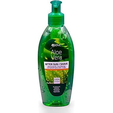 Ejove After Shave d'Aloe Vera 200 ml | Après-rasage hydratant et apaisant | Soin naturel peau sensible et irritée | Gel réparateur et rafraîchissant visage et corps | Hydratant post-rasage Aloe Vera