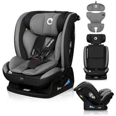 LIONELO AART I-SIZE Siège Auto Bébé 40 à 150 cm, Installation avec Ceinture de Sécurité, Réglage de l'Appui-tête et de l'Inclinaison, Insert Lombaire et Réducteur, Norme R129 i-Size Standard