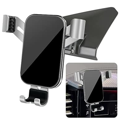 LUNQIN Support de téléphone de Voiture pour Audi Q4 E-tron 2022 2023 2024 2025 et Audi Q4 Sportback E tron 2022-2025 Accessoires d'intérieur de Voiture Meilleur Support de téléphone Portable Support