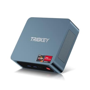 TRIGKEY Ryzen 7 Mini PC AMD 5850U (jusqu'à 4,4 GHz) Gaming Mini PC Ordinateur de Bureau, AMD Radeon 16G DDR4+500G NVME SSD WiFi-6│BT5.2│USB3.2 * 3,USB2.0 * 1│ RJ45 1000M │HDMI*1│DP*1│Type-C*1