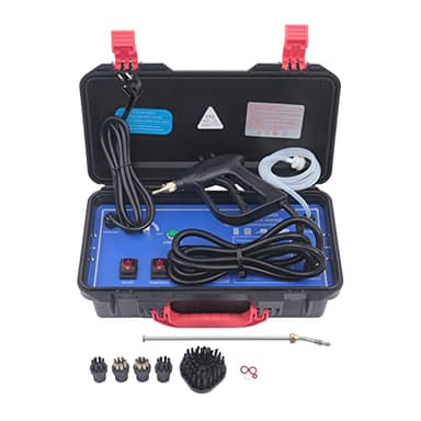 Nettoyeur à Vapeur Haute TempéRature Portable 3000w, Machine De Nettoyage à Haute Pression Pour SièGes De Voiture, 5 Types TêTes Brossepour, Nettoyeur à Vapeur Manuel Pour Cuisine Salle Bain Voiture