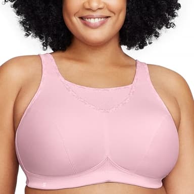 Glamorise 1066 Sports Bra, Rose Guimauve, 115F Women's