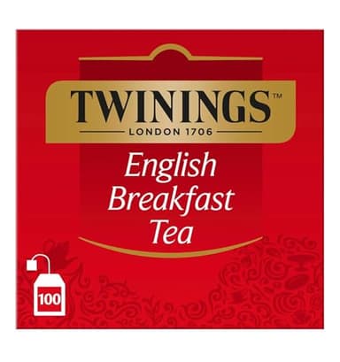 Twinings - Thé noir Original Earl Grey - Aromatisé à la Bergamote - 100 Sachets - Intense et Délicat