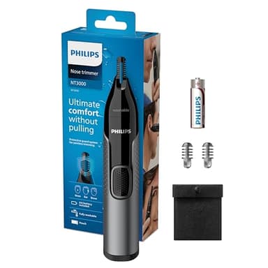 Philips Series 3000 - Tondeuse nez, oreilles et sourcils, épilation rapide et précise, Technologie PrecisionTrim, étanche, modèle NT3650/16