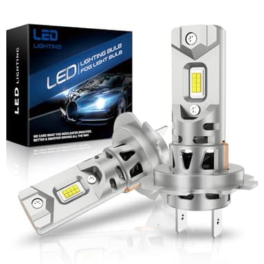 SHINYY Ampoules H7 LED 24000LM, 2025 Nouveau 6500K Blanc Froid Haute Puissance Lampes LED H7 Feux de Croisement/Feux de Route, Plug and Play, Pack de 2