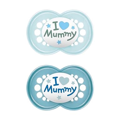 MAM Silicone d'origine 6-16 mois Mummy Blue