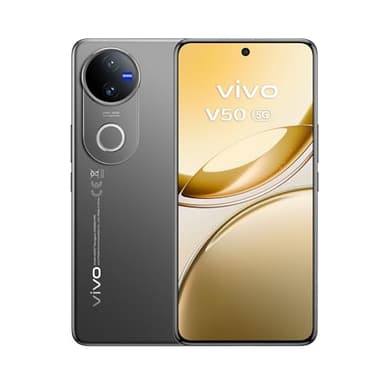vivo V50 Smartphone 5G | Triple Caméra ZEISS 50MP avec OIS | 12+12 Go RAM + 512 Go ROM | Écran AMOLED 6,77” incurvé | Batterie 6000 mAh FlashCharge 90W | Snapdragon 7 Gen 3