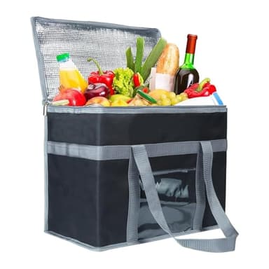 Grand Sac Isotherme Pliable - Particulièrement Robuste, Idéal pour Courses