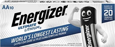 Energizer Ultimate Lot de 10 Piles au Lithium AA Mignon Li-FES 2 1,5 V