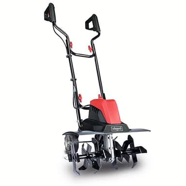 Scheppach Motobineuse électrique MTE460 | 1500W | 450mm de Largeur & 220mm de Profondeur de Travail | Equipée de 24 Couteaux | Nécessite Peu d'entretien | Guidon Repliable | Idéal pour Potager
