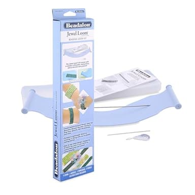 Beadalon Jewel Loom Kit de Fabrication de Bijoux en Plastique Bleu