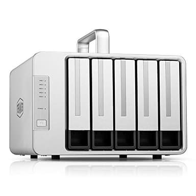 TERRAMASTER D5 Thunderbolt 3 (40Gbit/s) Boîtier 5 Baies pour Disques durs externes, Compatible avec RAID0/RAID1/Single Mode Disque Dur Raid Stockage (sans Disque)