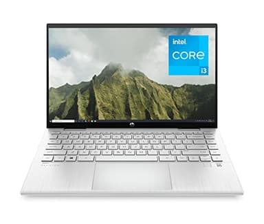 HP Pavilion x360 14-dy0001sf PC Ultraportable Convertible et Tactile 14" FHD IPS (Intel Core i3, RAM 8 Go, SSD 256 Go, AZERTY, Windows 10 éligible à Windows 11) Argent Naturel