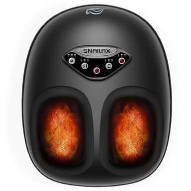 Snailax Masseur de pieds avec chaleur, appareil de massage des pieds Shiatsu électrique avec pétrissage compression arrêt automatique, chauffe-pieds, cadeaux pour femmes/hommes