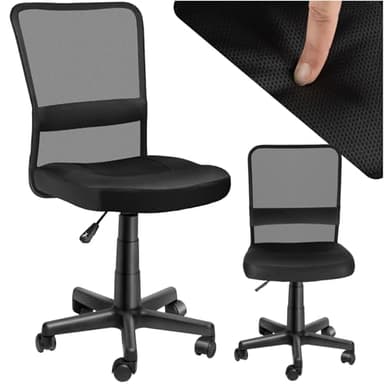 TecTake Chaise de Bureau - diverses Couleurs au Choix - (Noir | no. 401793)