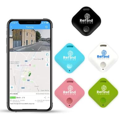 ReFind R4 Traceur Intelligent pour Android et iPhone. Mini Balise GPS Bluetooth 5.0. Alternative Samsung AirTag pour Clés, Animaux, Portefeuilles et Bagages (Rose)