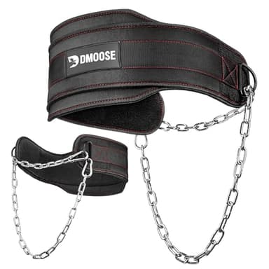 DMoose ceinture lestée musculation, Ceinture Musculation homme Gymnastique force Powerlifting, Squat homme, leste Bodybuilding, Acier résistant avec Support Confortable en néoprène